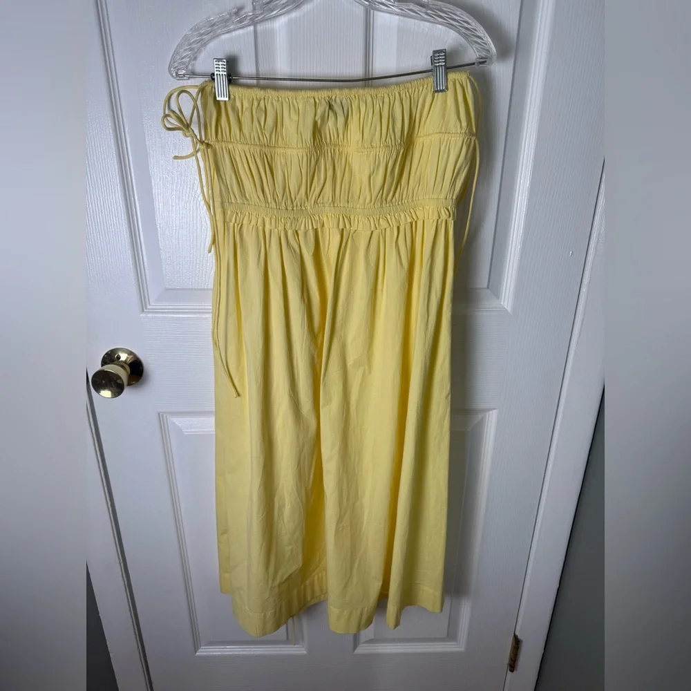 Damson Madder Charlotte Midi Skirt in Yellow - Picture 5 of 11